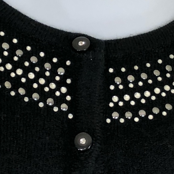 Karen Scott Rhinestone Button-Up Cardigan M - Picture 3 of 8